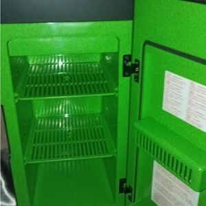 Green Mini Refrigerator Food Storage Cabinet
